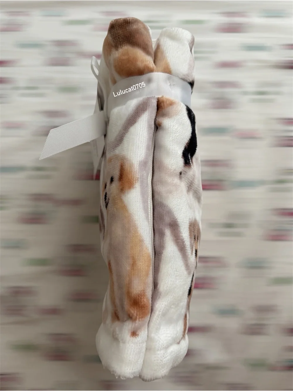 CARO Home Set of 2 Hand Towels DOGS 100% Cotton NEW